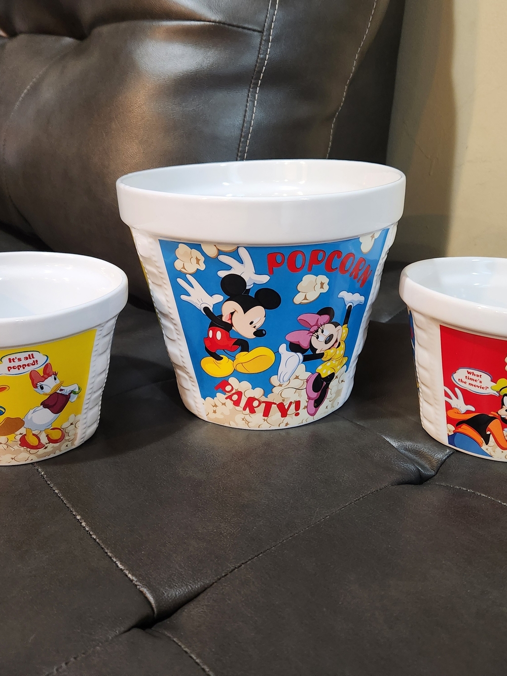 Disney Mickey & Friends Blue Popcorn Party Bowl